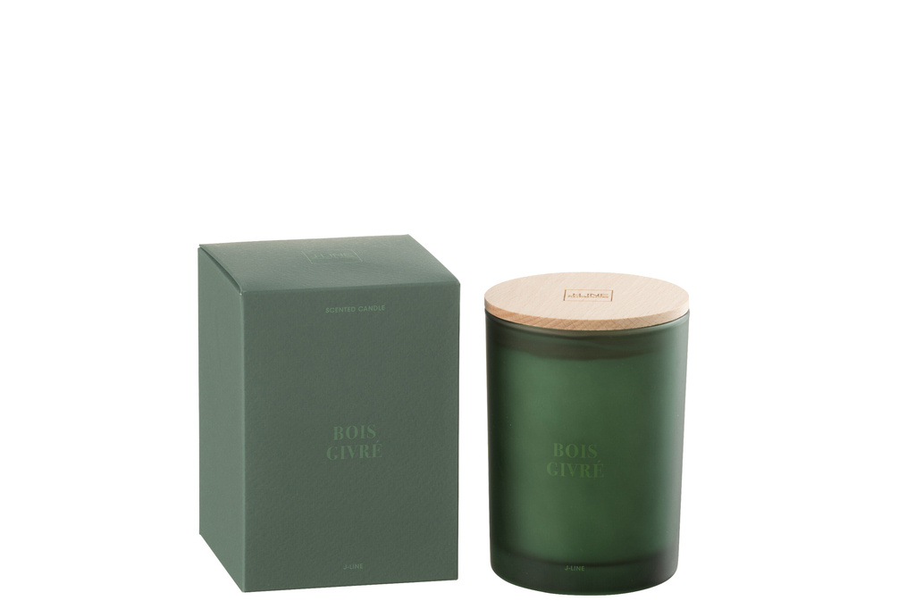 J-LINE SCENTED CANDLE ACCORDS ESSENTIELS BOIS GIVRÉ - 38 HOURS