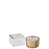 J-LINE SCENTED CANDLE EXCELLENT GOLDEN HONEY GOLD LARGE - 40 HOURS
