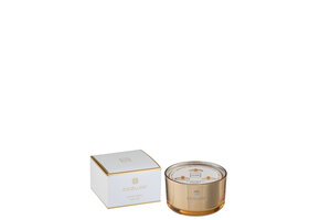 J-LINE SCENTED CANDLE EXCELLENT GOLDEN HONEY GOLD LARGE - 40 HOURS