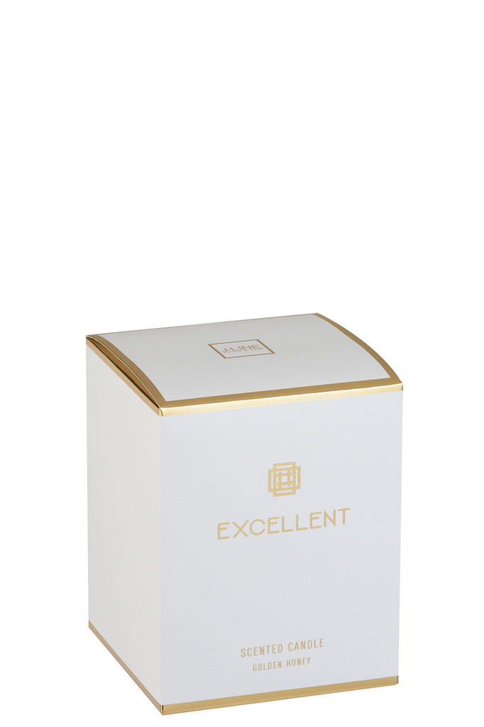 J-LINE SCENTED CANDLE EXCELLENT GOLDEN HONEY GOLD MEDIUM-80HOURS