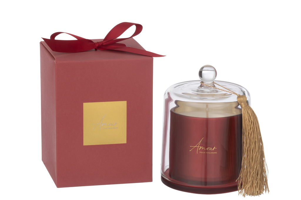 J-Line Geurkaars Bell Amour Rood Groot - 45H
