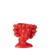 J-LINE BLOEMPOT STRAWBERRIES GIRL – KERAMIEK ROOD