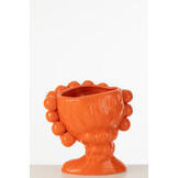 J-LINE BLOEMPOT LEMONS – KERAMIEK GEEL EXTRA LARGE