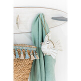 J-LINE STRANDTAS KWASTJES BLAUW/BEIGE – RIET NATUREL