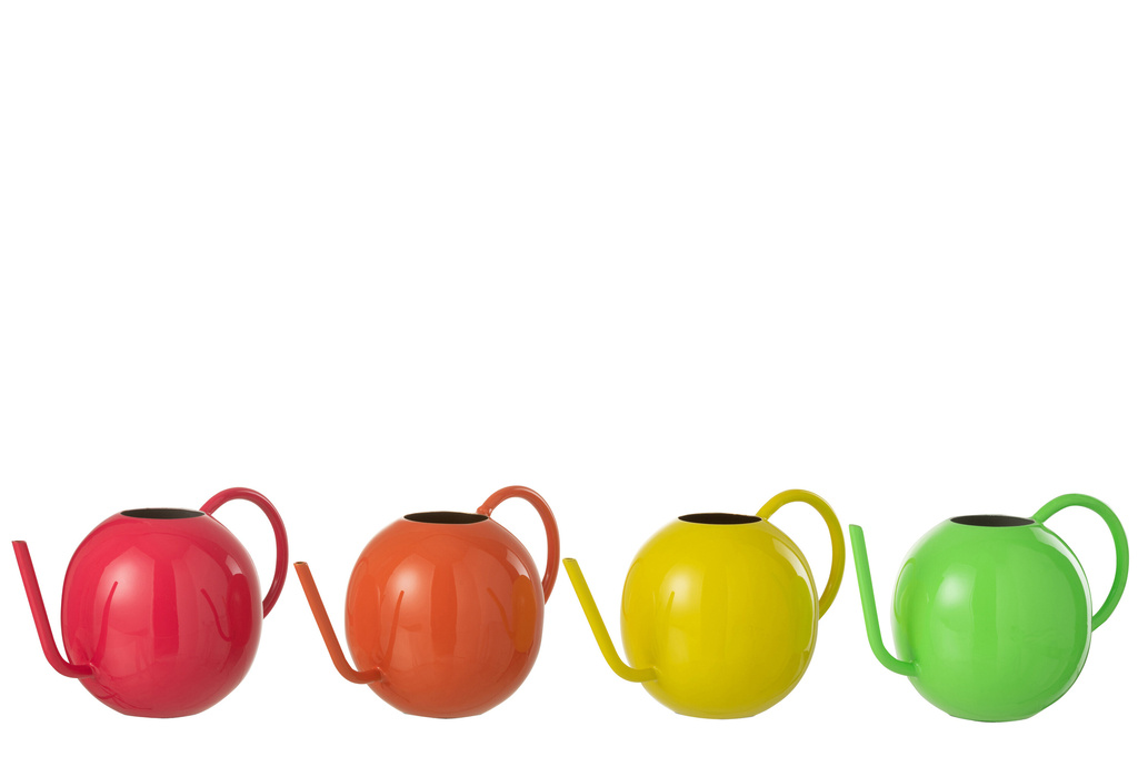 J-Line Gieter Rond IJzer Mix (Set van 4)