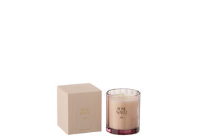 J-Line Geurkaars Rose Waltz Glas - 30H