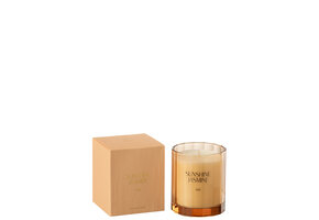 J-Line Geurkaars Sunshine Jasmine Glas - 30H