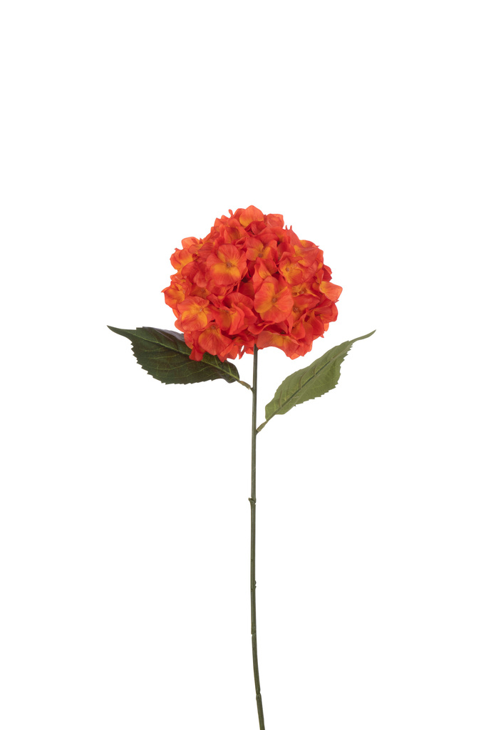 J-Line Hortensia Spray Kunstbloem Rood