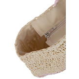 J-LINE TOTE BAG – BRUIN/ROZE HANDVAT PAPIER NATUUR/ROZE