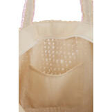 J-LINE TOTE BAG – BRUIN/ROZE HANDVAT PAPIER NATUUR/ROZE