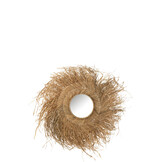 J-LINE SPIEGEL ROND GRAS NATUUR