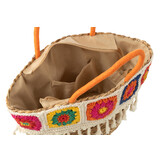 J-LINE STRANDTAS GEHAAKT MET KWASTJES – ZEEGRAS/KATOEN