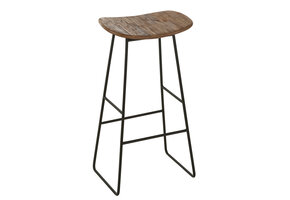 J-LINE KRUK RECHTHOEKIG RECYCLED TEAK NATUUR LARGE