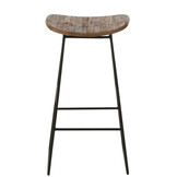 J-LINE KRUK RECHTHOEKIG RECYCLED TEAK NATUUR LARGE