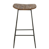 J-LINE KRUK RECHTHOEKIG RECYCLED TEAK NATUUR LARGE