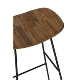 J-LINE KRUK RECHTHOEKIG RECYCLED TEAK NATUUR LARGE