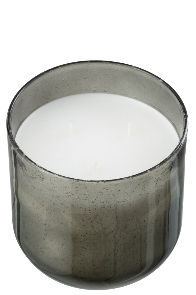 J-LINE SCENTED CANDLE OLIVE & FRANKINCENSE WAX GREEN MEDIUM - 75 HOURS