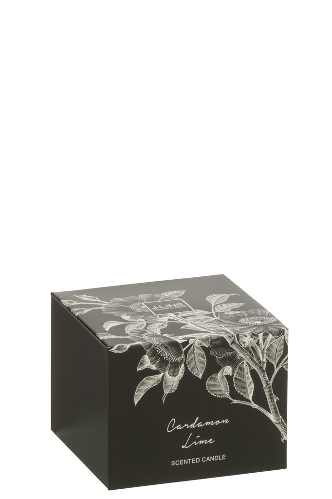 J-LINE SCENTED CANDLE CARDAMON LIME SOY WAX SMALL - 50 HOURS