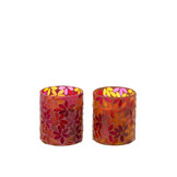 J-LINE GEURKAARS FLOWER MOSAIC WAX SMALL - SET VAN 2 - 38H