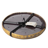 J-LINE SCENTED CANDLE M-CHIC GLASS GOLD/BLACK EXTRA LARGE - 35 HOURS