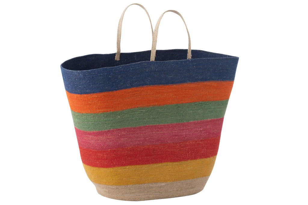 J-LINE TAS/MAND RAINBOW STREPEN – ZEEGRAS MIX