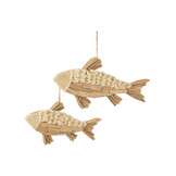 J-LINE HANGER VIS HOUT NATUREL GROOT