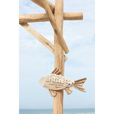 J-LINE HANGER VIS HOUT NATUREL GROOT