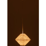 J-LINE HANGLAMP UFO RAFFIA WIT SMALL