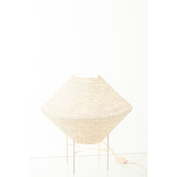 J-LINE HANGLAMP UFO RAFFIA WIT SMALL