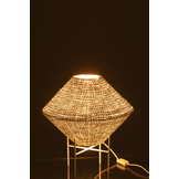 J-LINE HANGLAMP UFO RAFFIA WIT SMALL