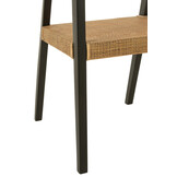 J-LINE STOEL EMMA TEAK ZWART/BRUIN