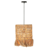 J-LINE HANGLAMP ROND BANANENBLAD NATUREL