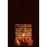 J-LINE HANGLAMP ROND BANANENBLAD NATUREL