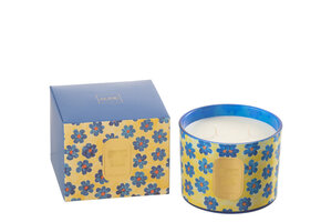 J-LINE GEURKAARS FLOWERS BLUE/YELLOW SMALL - 30H