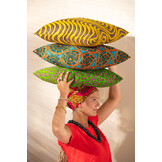 J-LINE KUSSEN PATROON CURVES/RONDEN STOFFEN MIX (SET VAN 2)