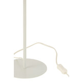 J-LINE TAFELLAMP METAAL/ROTAN WIT/NATUREL