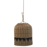 J-LINE HANGLAMP THREAD ZEEGRAS NATURAL/ZWART
