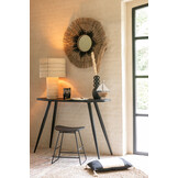 J-LINE KAST SHANIL 2-DEURS HOUT/IJZER NATUREL/GRIJS