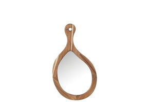 J-LINE SPIEGEL PALET HOUT/GLAS – NATUUR KLEIN