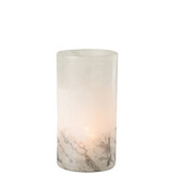 J-LINE VAAS SCAVO CYLINDER – GLAS GRIJS MEDIUM