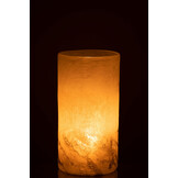 J-LINE VAAS SCAVO CYLINDER – GLAS GRIJS MEDIUM