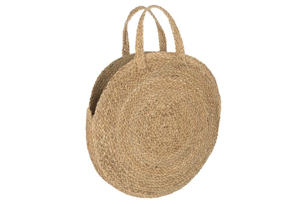 J-LINE RONDE TAS VAN GRAS – NATURAL – Ø58 CM