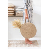 J-LINE RONDE TAS VAN GRAS – NATURAL – Ø58 CM