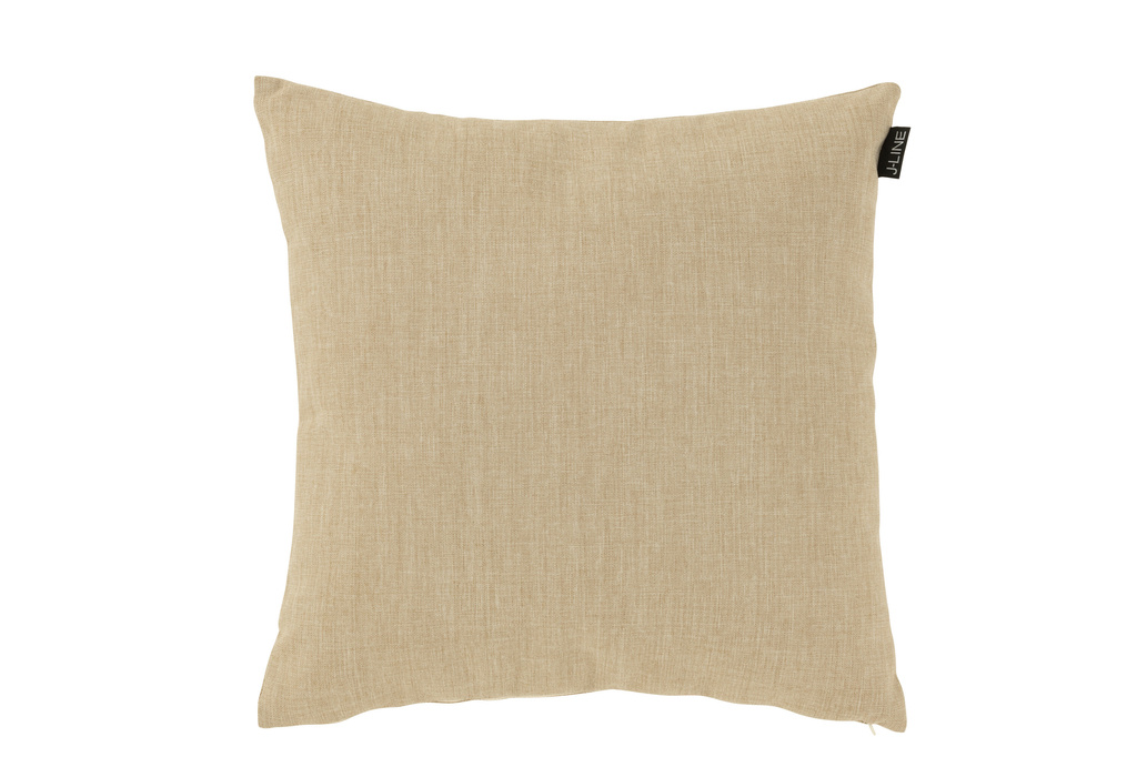 J-LINE KUSSEN OUTDOOR – POLYPROPYLEEN/POLYESTER – BEIGE – 50 CM