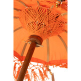 J-LINE PARASOL DAYU COTTON/WOOD ORANGE SMALL