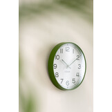 J-LINE WANDKLOK ROND PLASTIC GROEN/WIT/ZWART SMALL (SET VAN 3)
