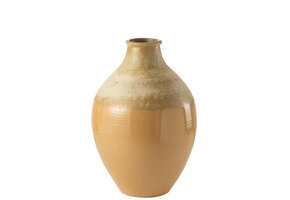 J-LINE VAAS MODERN – KERAMIEK LICHTBRUIN – MEDIUM