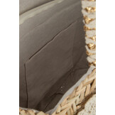 J-LINE STRANDTAS ROND MET KWASTJES & HOUTEN KRALEN – ZEAGRAS/KANT – NATURAL/WHITE