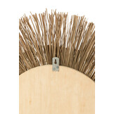 J-LINE SPIEGEL MELISSA STRO NATUUR/ZWART GROOT