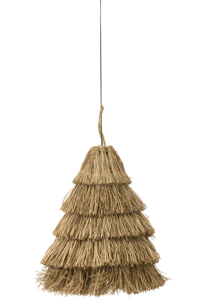 J-LINE HANGLAMP 5 LAYERS ZEEGRAS NATUREL